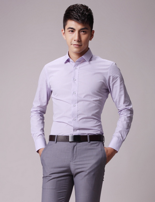 男款商务长袖衬衣